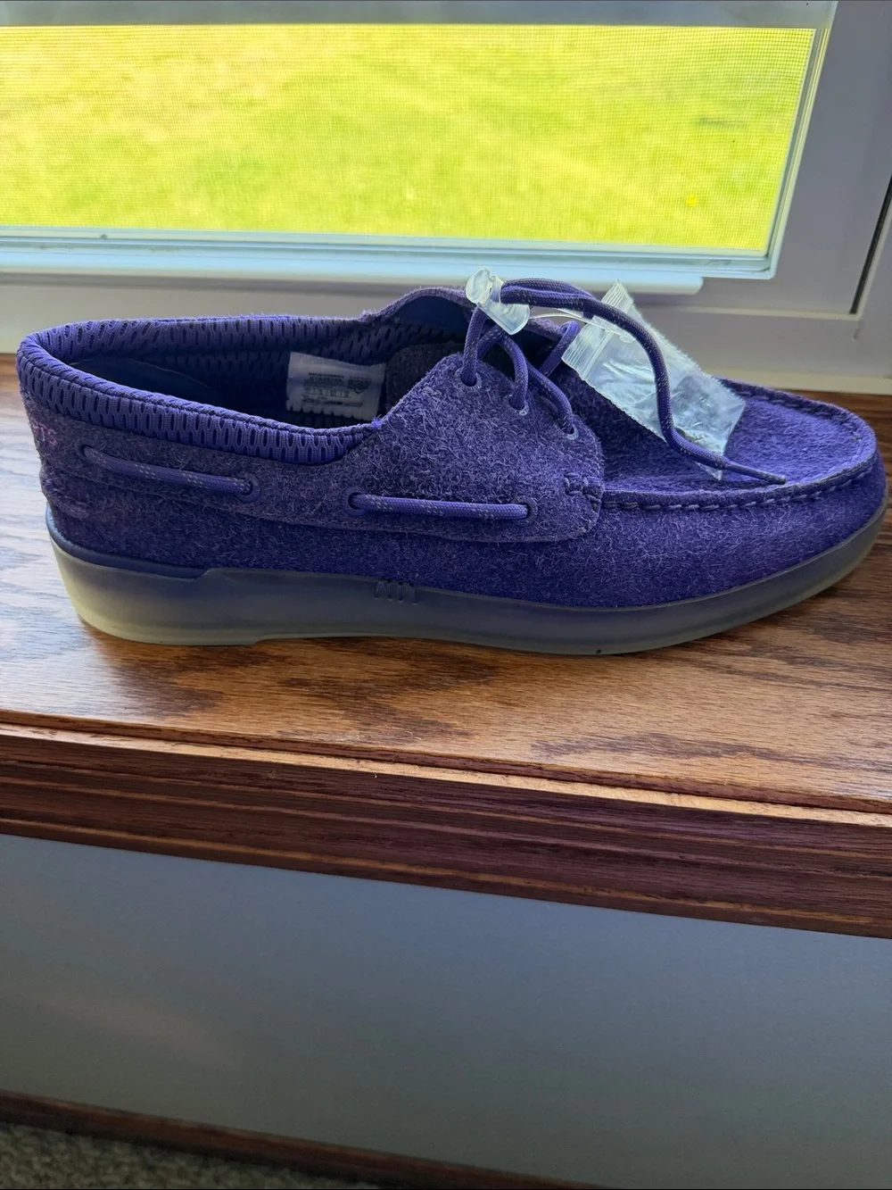 Sperry Men’s Purple Wool-Blend Boat Shoes